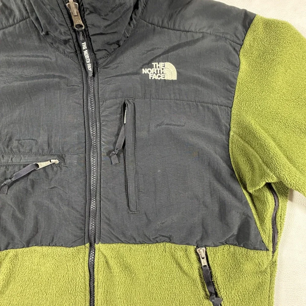 Vintage The North Face Denali Fleece Jacket Mens Medium Olive Green Full Zip